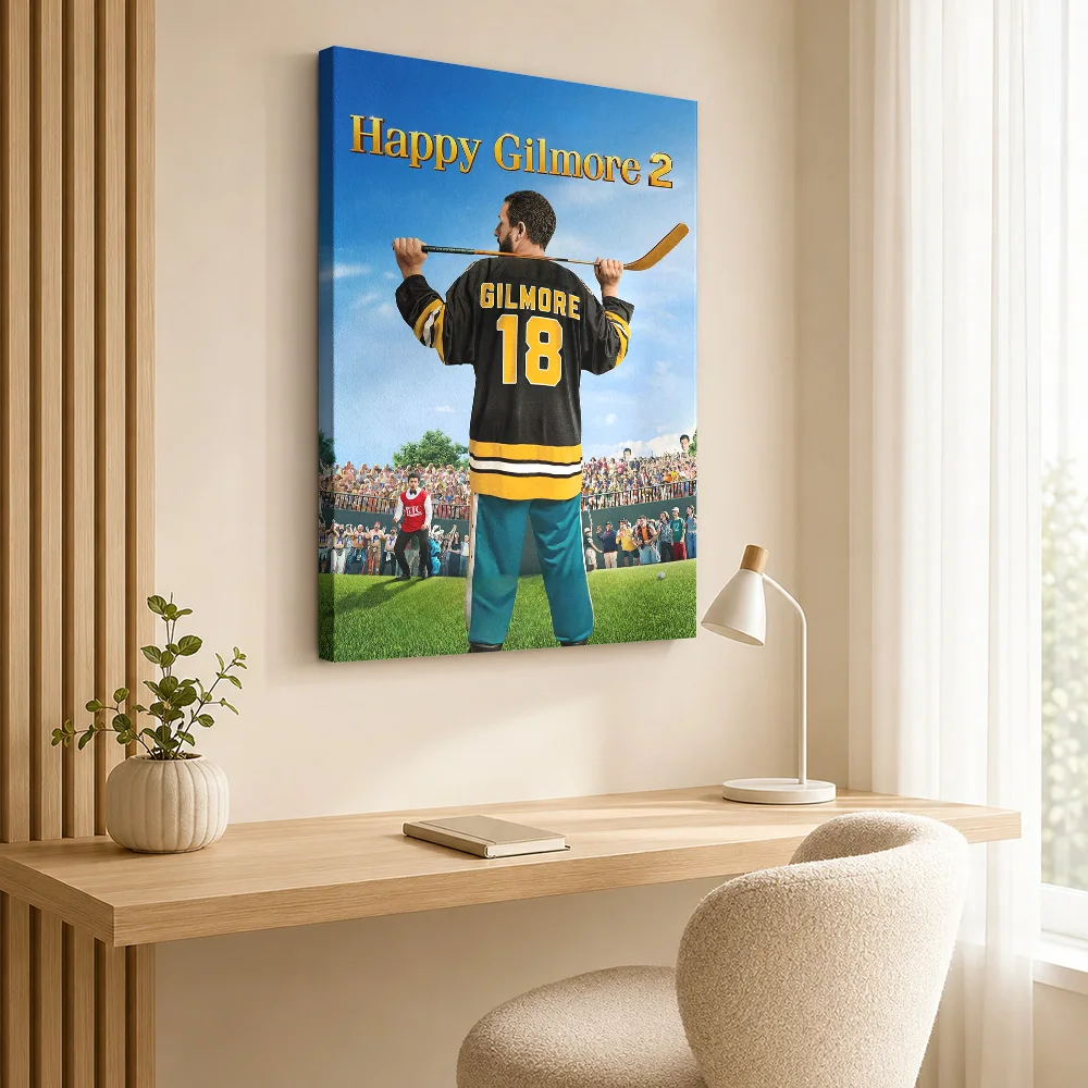 Happy Gilmore 2 Canvas Painting Poster Custom Modern Pop Culture Wall Art for Living Room Decor Collectible Ready to Hang Gift