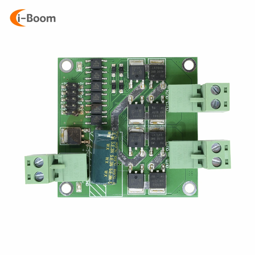 12V 24V 7A 160W Dual Channel DC Motor Driver Module H Bridge L298 Control Signal Logic PWM pulse module