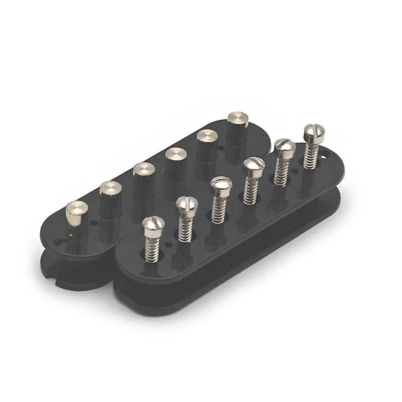 [Pickup DIY Kits] LP Guitar Humbucker Pickup Kits-Brass Cover/Ceramic/Plastic Bobbin/Fixed/Adjustable Pole/4C Cable Pickup Kits image 3