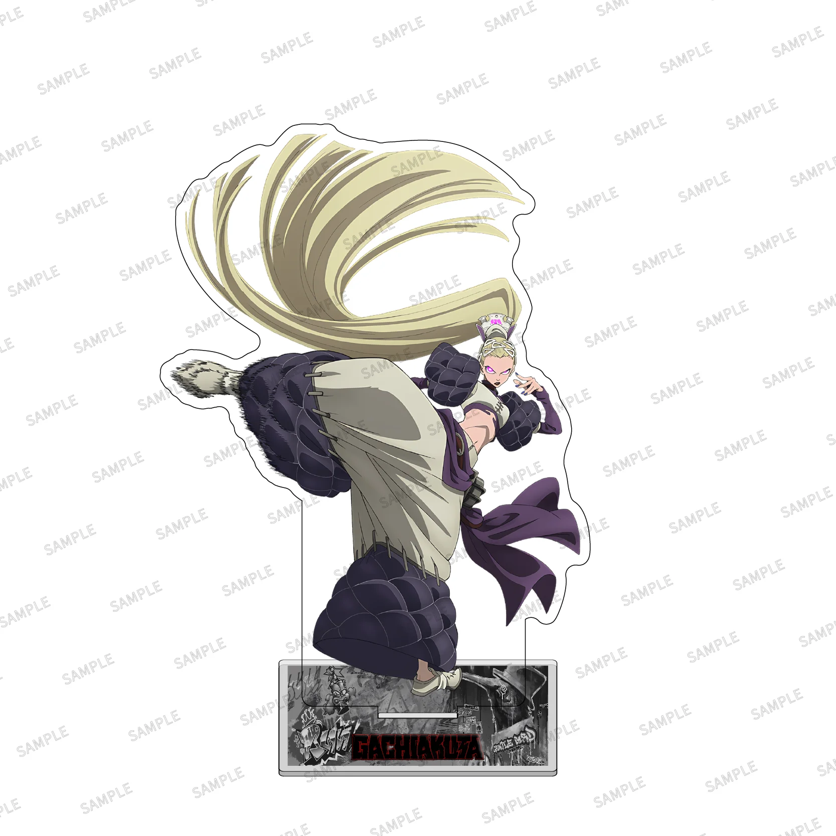 New 15cm Anime Manga Gachiakuta Enameled Acrylic Character Model Stand Cartoon Room Decor Figure Display Plate Unique Keychan