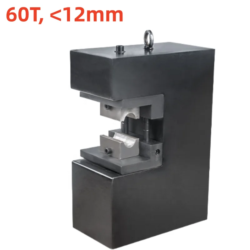 Wire rope clamping machine 16mm aluminum sleeve thick hydraulic figure-eight oval polyester rope PLC pump