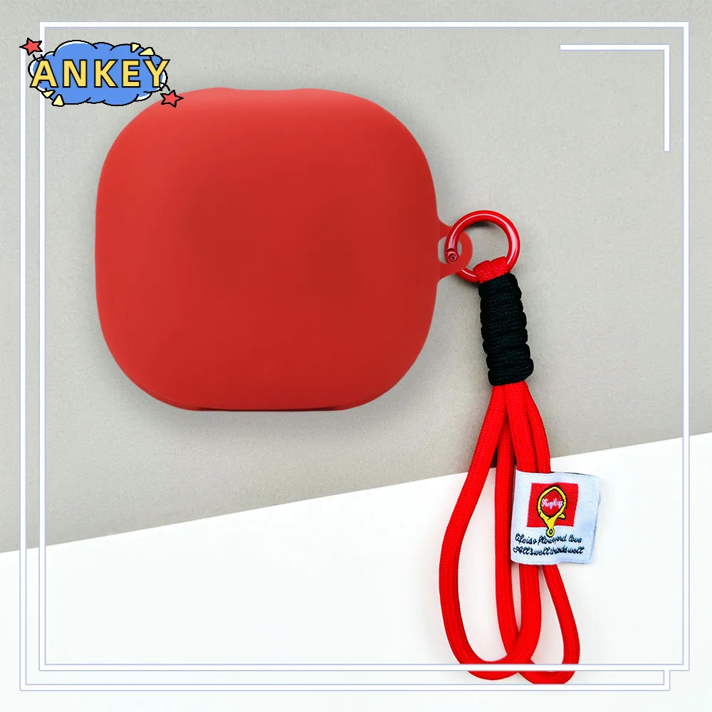 Pour JBL Sense Pro �tuis en Silicone avec crochet de protection antichoc sans fil �couteur couverture avec corde tiss�e