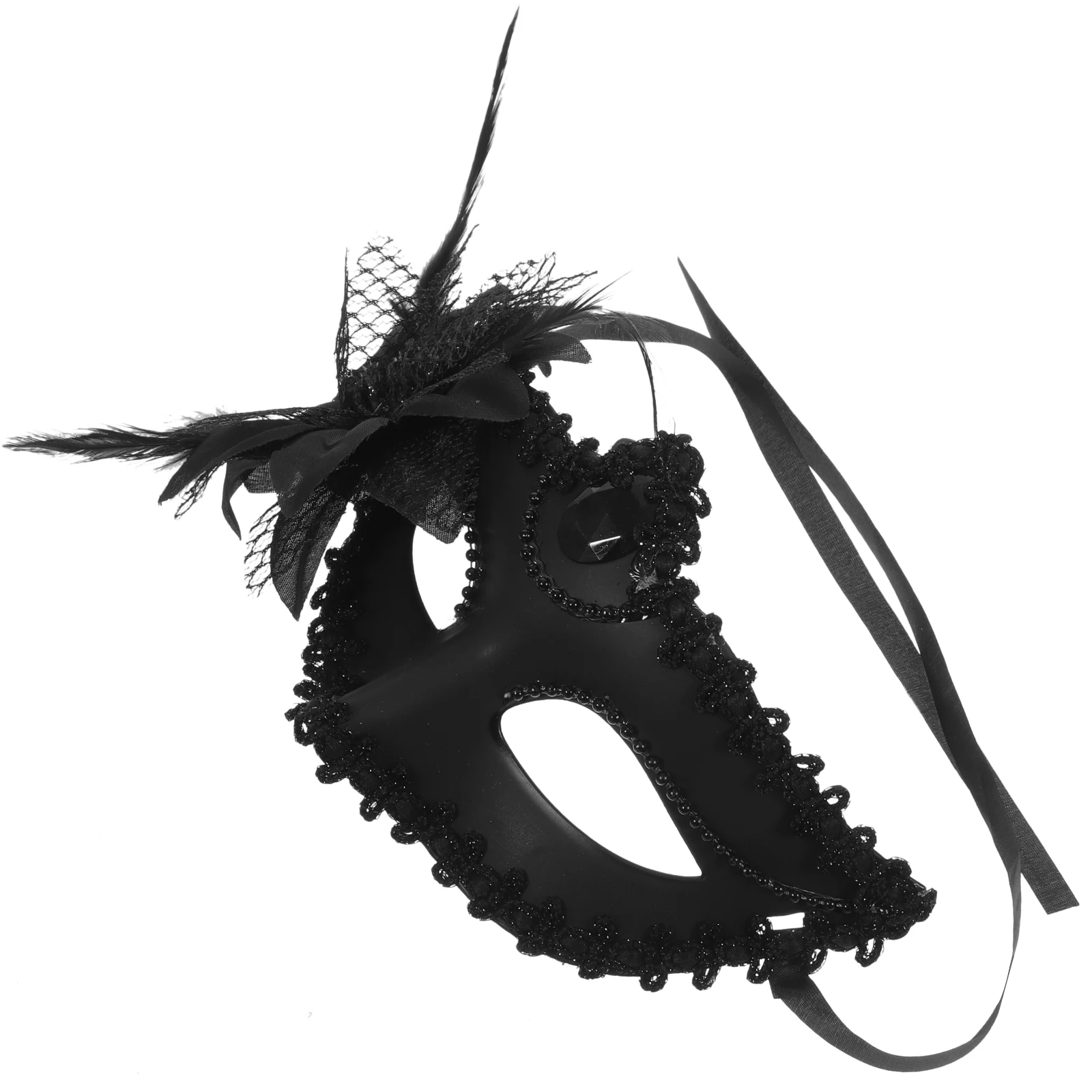 

Half Mask Costumes Masks for Adults Headgear Masquerade . Plastic Decorative Miss