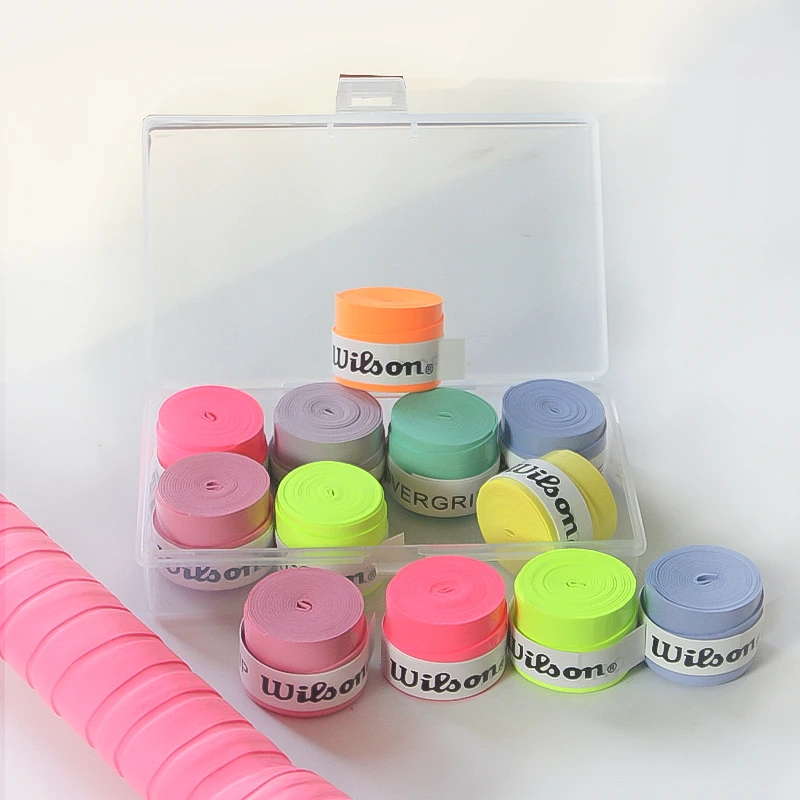 

8 шт., Wilson Tennis OverGrip, теннис, бадминтон, сквош, тренировочные поглощающие пот обертывания, теннисные аксессуары, ручка для бадминтона, падель