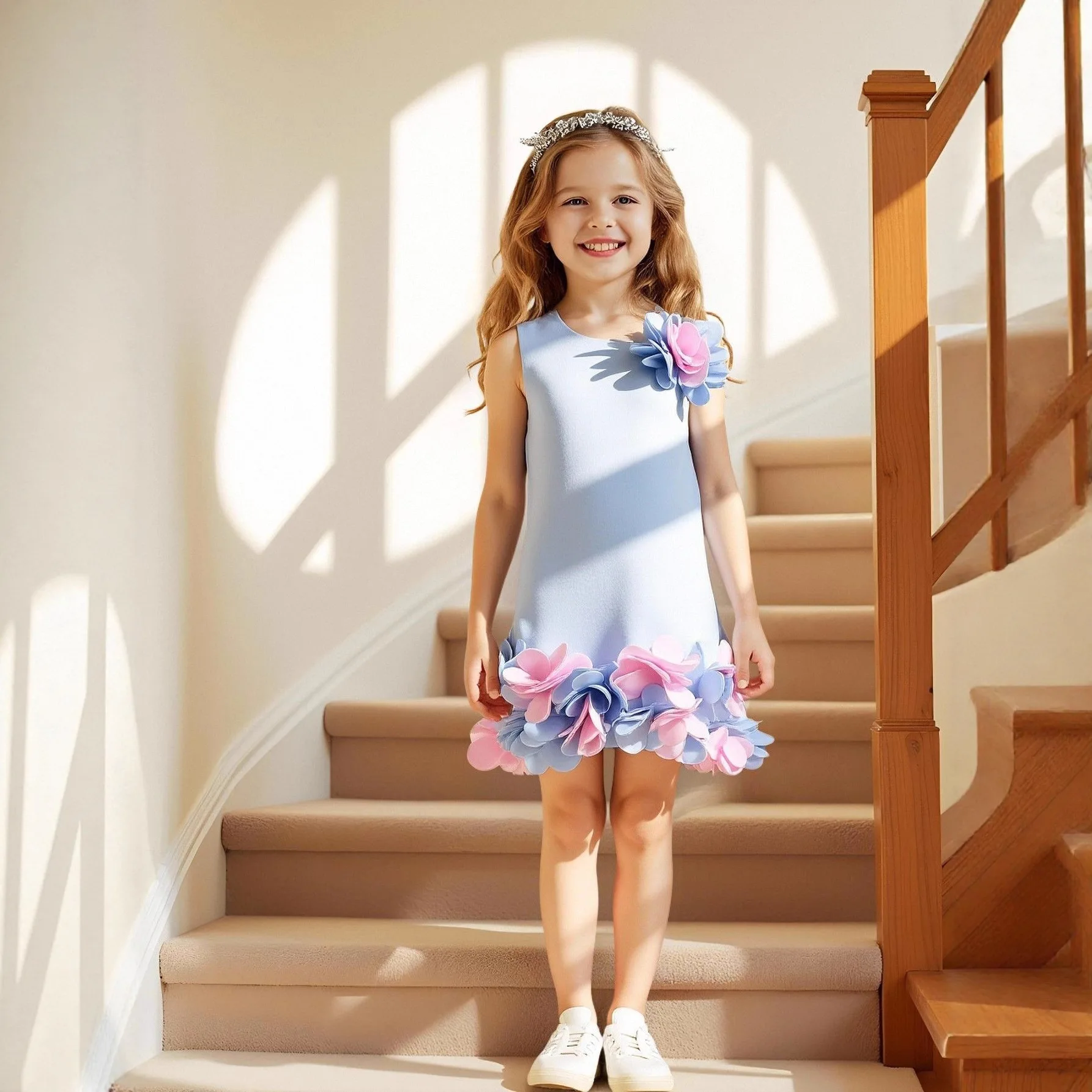 

Модное платье, платье принцессы, летний новый трехмерный цветочный костюм для фортепиано