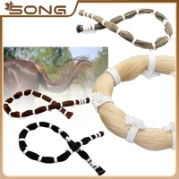 Arco de violín para violonchelo de 250g, pelo AAA, Siberia, pelo blanco natural, cola de caballo, bajo, erhu, longitud de 60-92cm, piezas