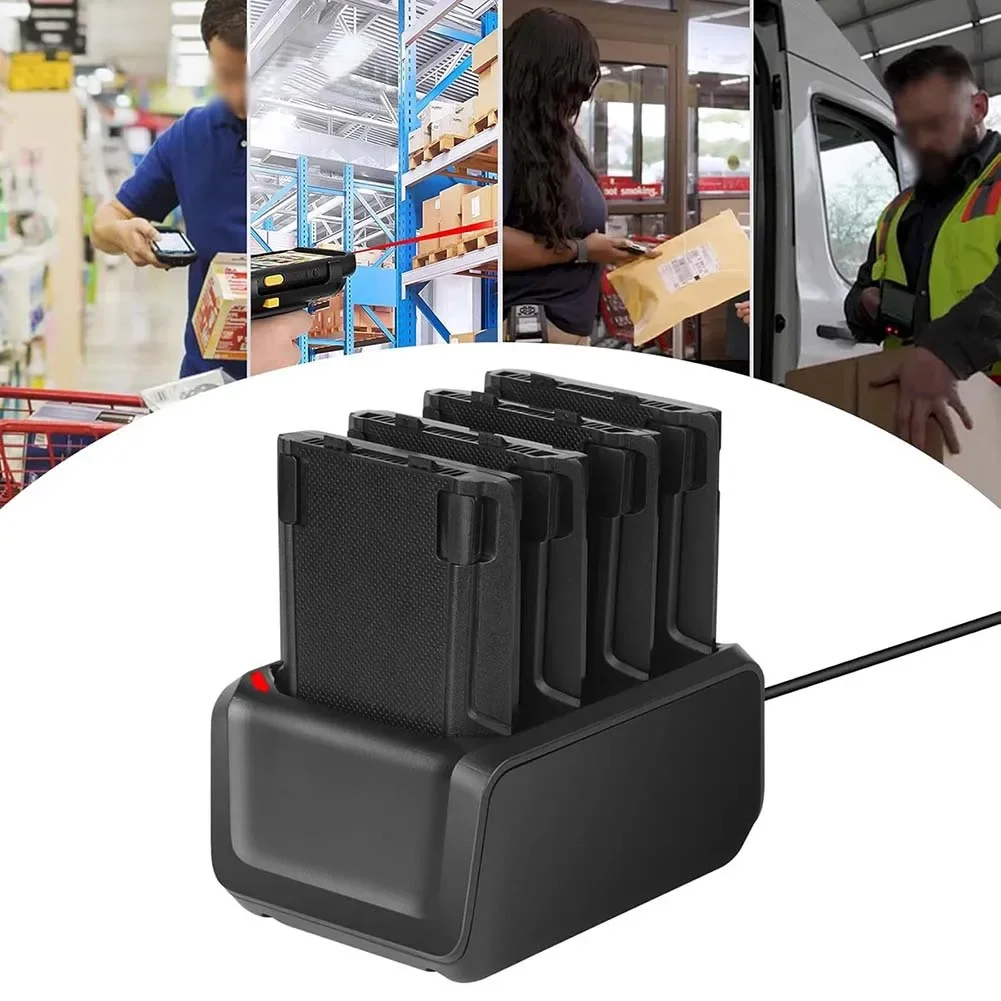 2026 New 4-Bay Battery Charger For Zebra TC70 TC72 TC75 TC77 TC700h TC700k Compatible With Symbol Scanners Fast Charge