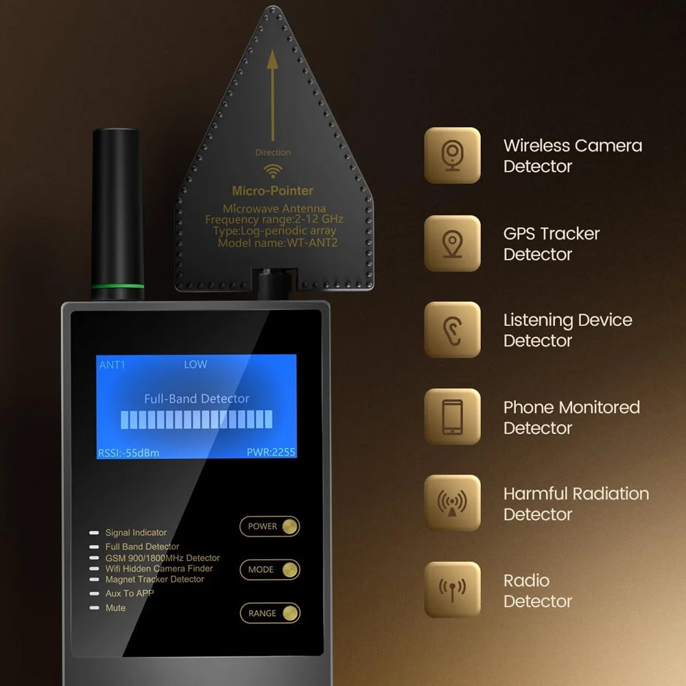 Hacking Gadgets Security Equipment Signal Wireless Position Micro Gps Tracker Anti Scanner Spy Listening Device Camera Detector view 3