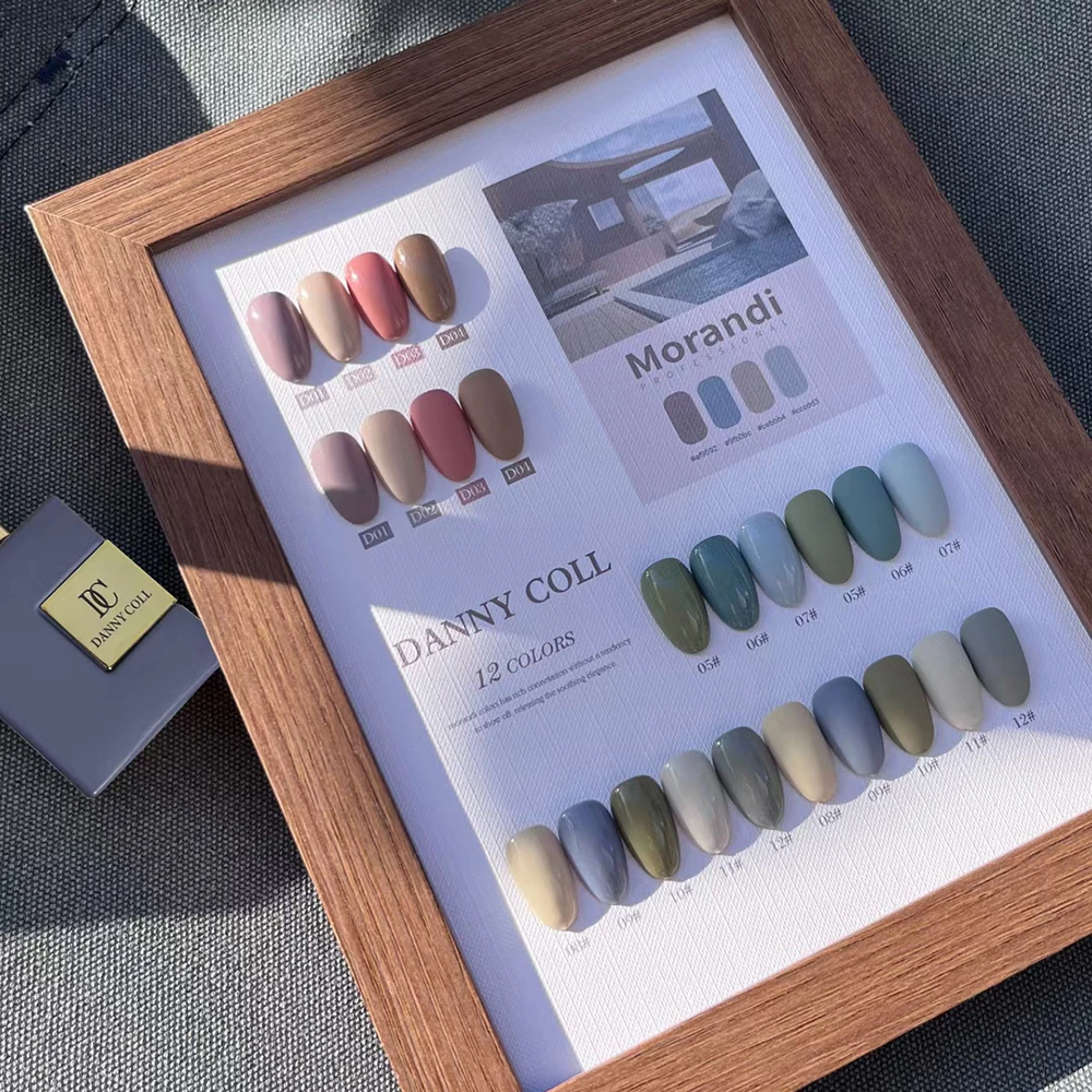 Juego de esmaltes de Gel de colores Morandi de alta gama, 15ml, barnizes de Gel LED UV para salón de uñas, juego completo de Gel para uñas, Kit de aprendizaje