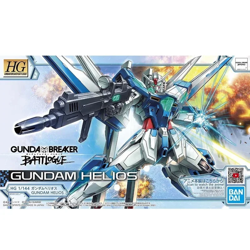 Bandai genuíno gundam modelo kit anime figura hg 1/144 gundam helios coleção gunpla anime figura de ação brinquedos para crianças