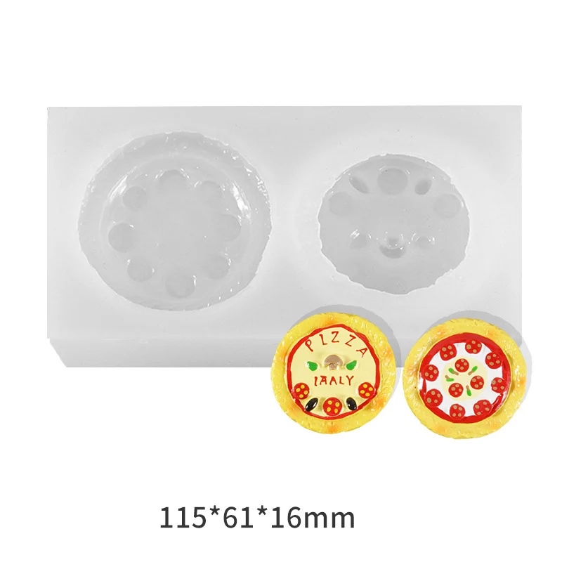 DIY Craft Templates Mini Simulation Food/Drinks Casting Die Multifunctional Soft Silicone Stencil For Cake Decor Sugar