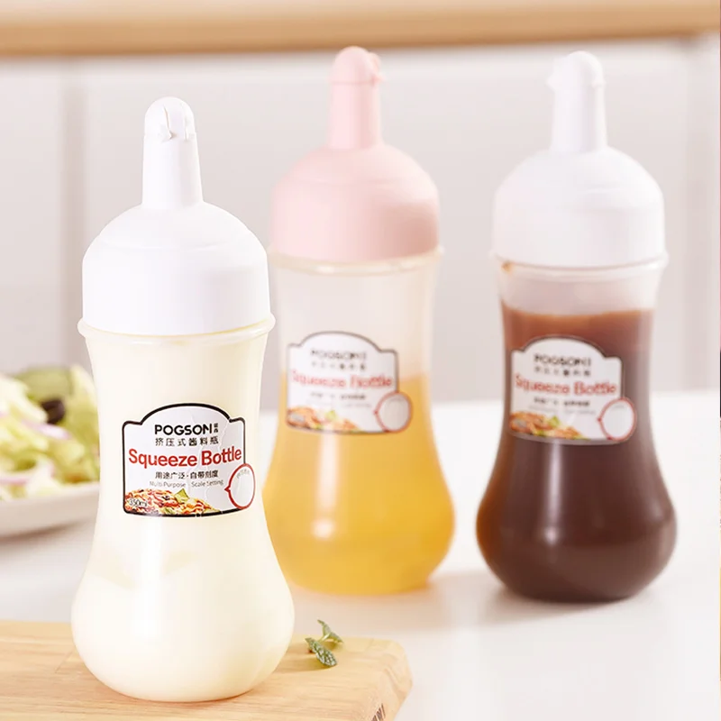 GIANXI-botellas para apretar condimentos, salsas picantes de Ketchup, mostaza, Mayo, botella de aceite de oliva, dispensador de aceite para aderezo de ensalada de miel