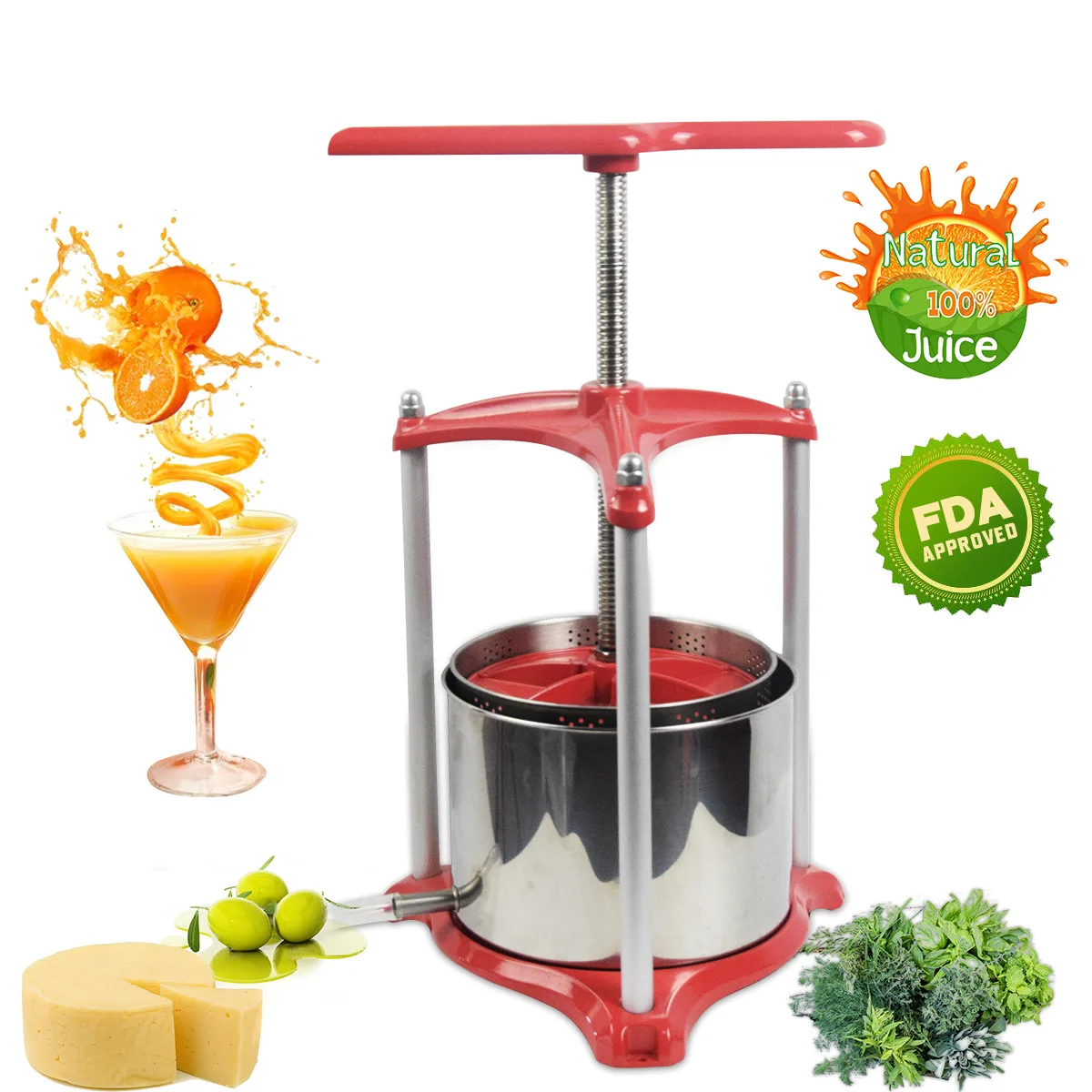 Export Manual Fruit Wine Press Wine Press Juice Separation Press Cheese Removal Vegetable Extruder