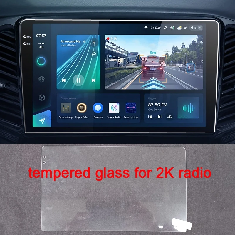 Gehärtetes Glas Schutzfolie für TEYES CC2L CC2 CC3L CC3 2K 9 Zoll 10,1 Zoll Autoradio Multimedia Player Navigation GPS Stereo – Detail 2