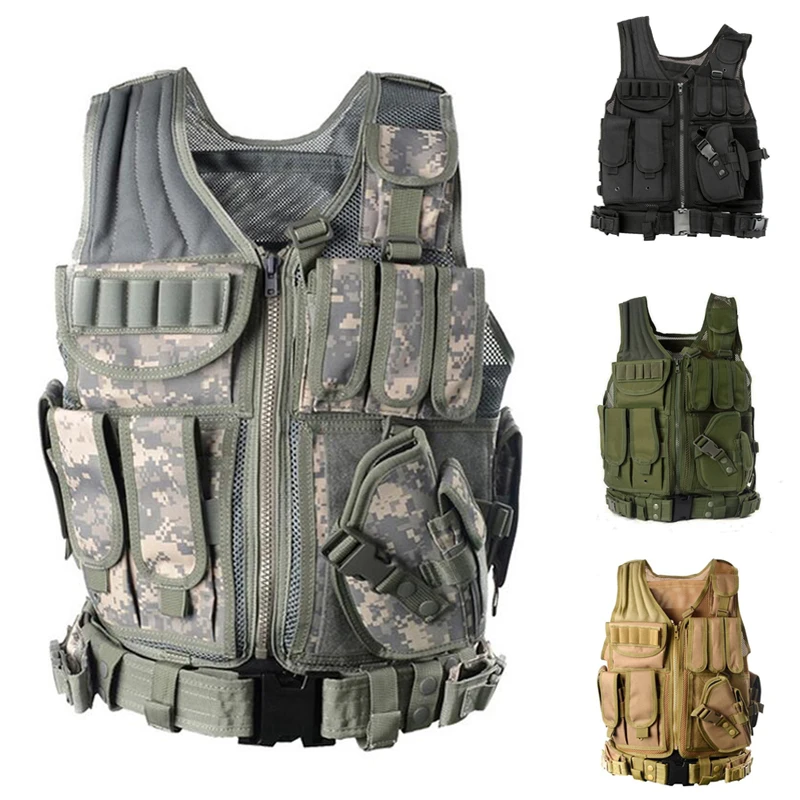 

Tactical Vest Airsoft Combat Hunting Camouflage Vest Wargame Paintball Shooting Clothes Protective Vest