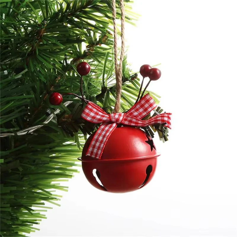 

Christmas Tree Decorations Hanging Ball Star Ornaments Golden White Red Metal Bell Christmas Home Decorations Party Supplies