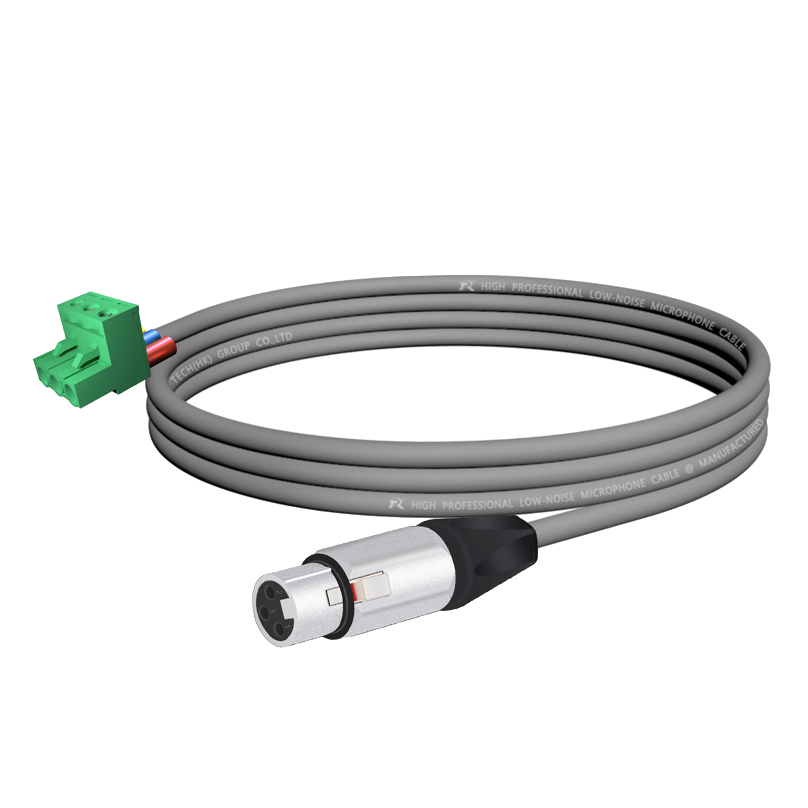3-poliger XLR-Stecker (Männlich) ​ Steckverbinder, Metallgehäuse, schwarze Schutzkappen für sichere Verbindung an Mikrofone oder Bühnenbeleuchtungssysteme – Detail 16