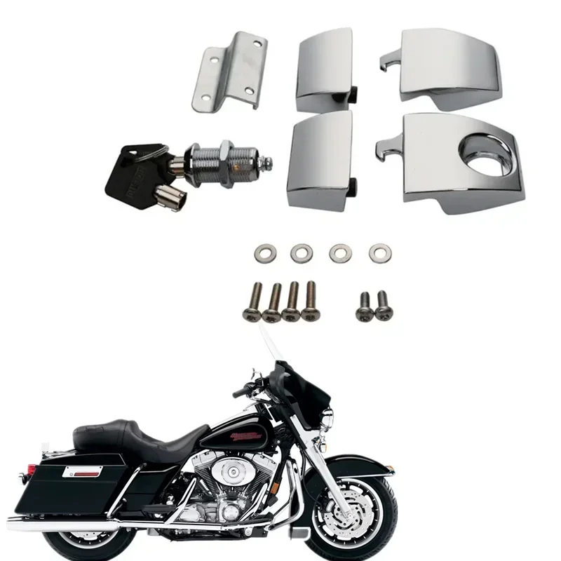 

For Harley Touring Electra Road Street Glide 2006-2013 FLHT FLHR FLHX Moto Parts Acsessories Tour Pack Latches