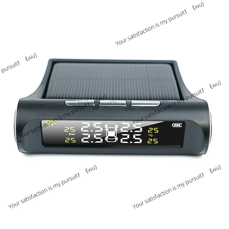 Automotive tire pressure TPMS detector built-in external wireless solar tire pressure monitor