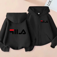 Children's Cardigan Hoodie Zipper Style Sweatshirt Boys Girls3-12Yrs Brand Sports Top Casual Fashion Charming Loose Coat Clothes