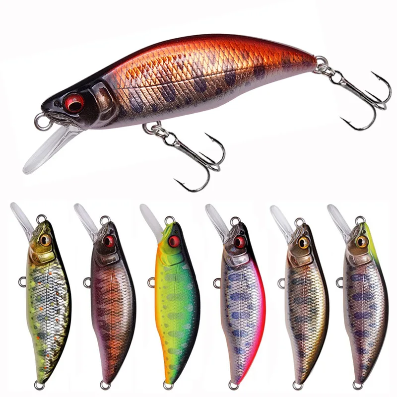 Minnow-SEÑUELOS DE PESCA DE 64cm y 7,6g, cebo de buceo profundo, Swimbait, Crankbait, Whopper Plopper, Sink Bass Bait, aparejos japoneses de pesca, nuevo