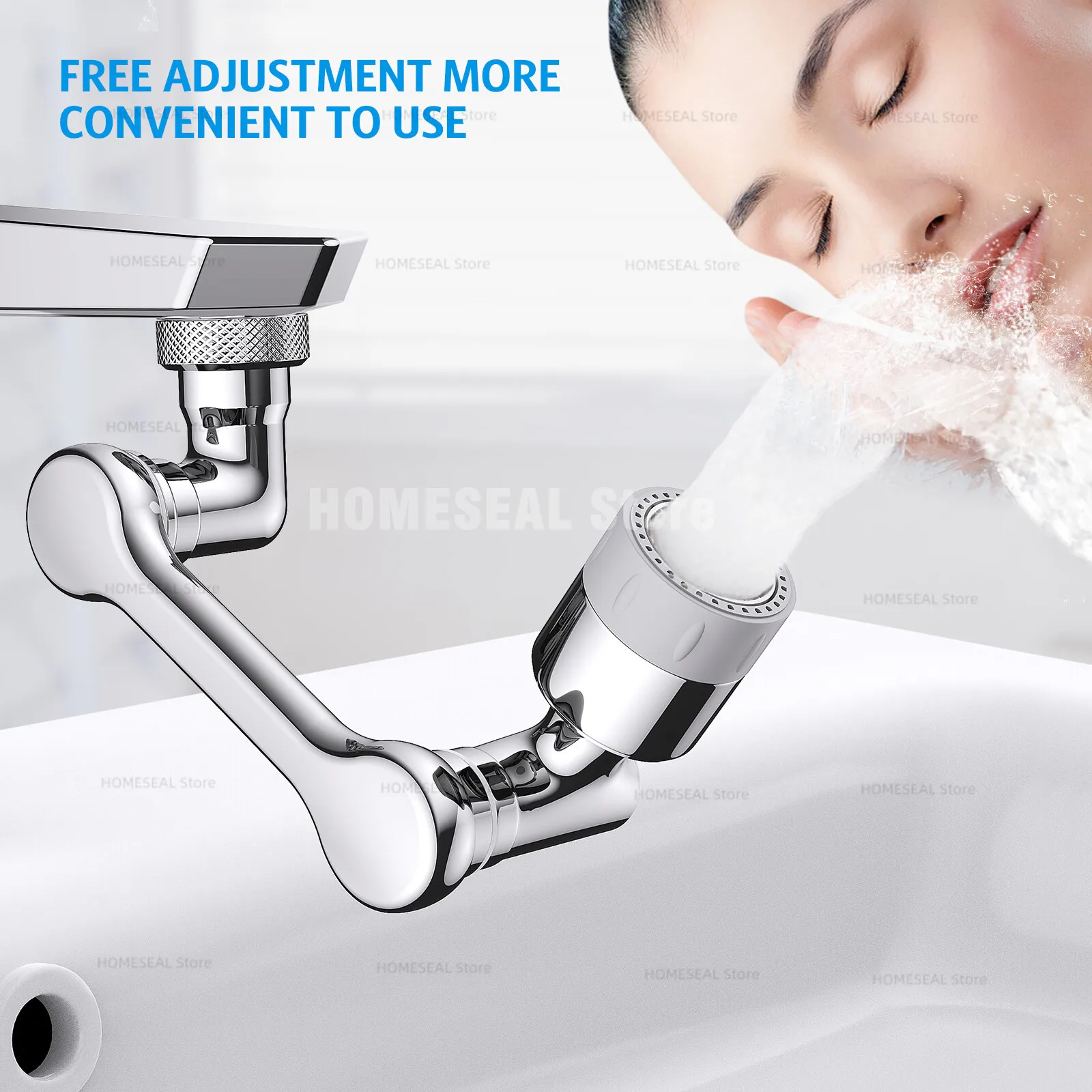 1080° Rotatable Faucet Extender Aerator Universal Faucet Bubbler Anti Splash Filter Saving Water Nozzle for Kitchen