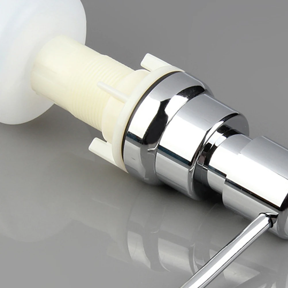 

Stainless Steel Dispenser 350ml Space saving Kitchen Sink H washing Fluid Pump for Home Kitchen Soap Dispenser Bathrooms
