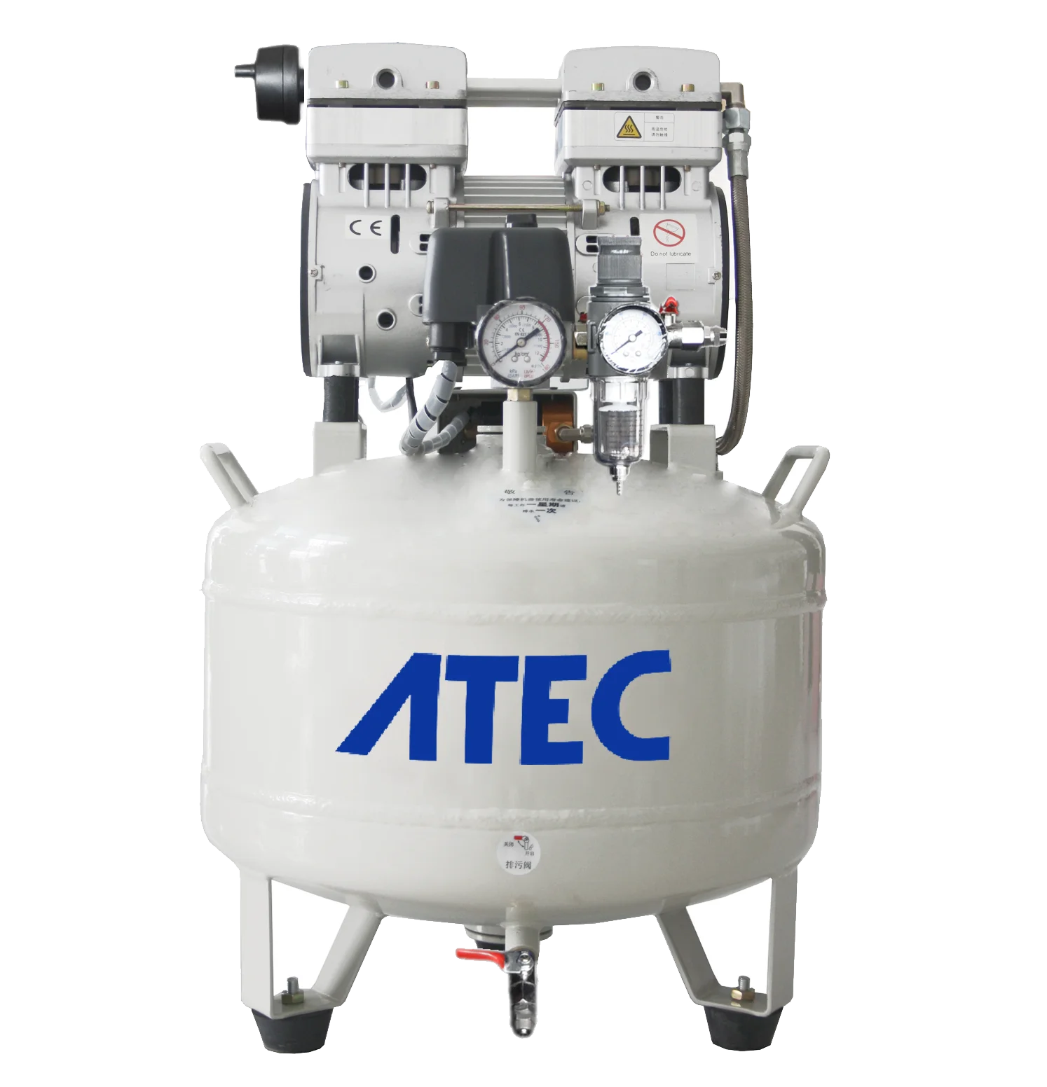 Oil-Free Lubrication High-Pressure Silent Air Compressor for Bioreactor Fermenter