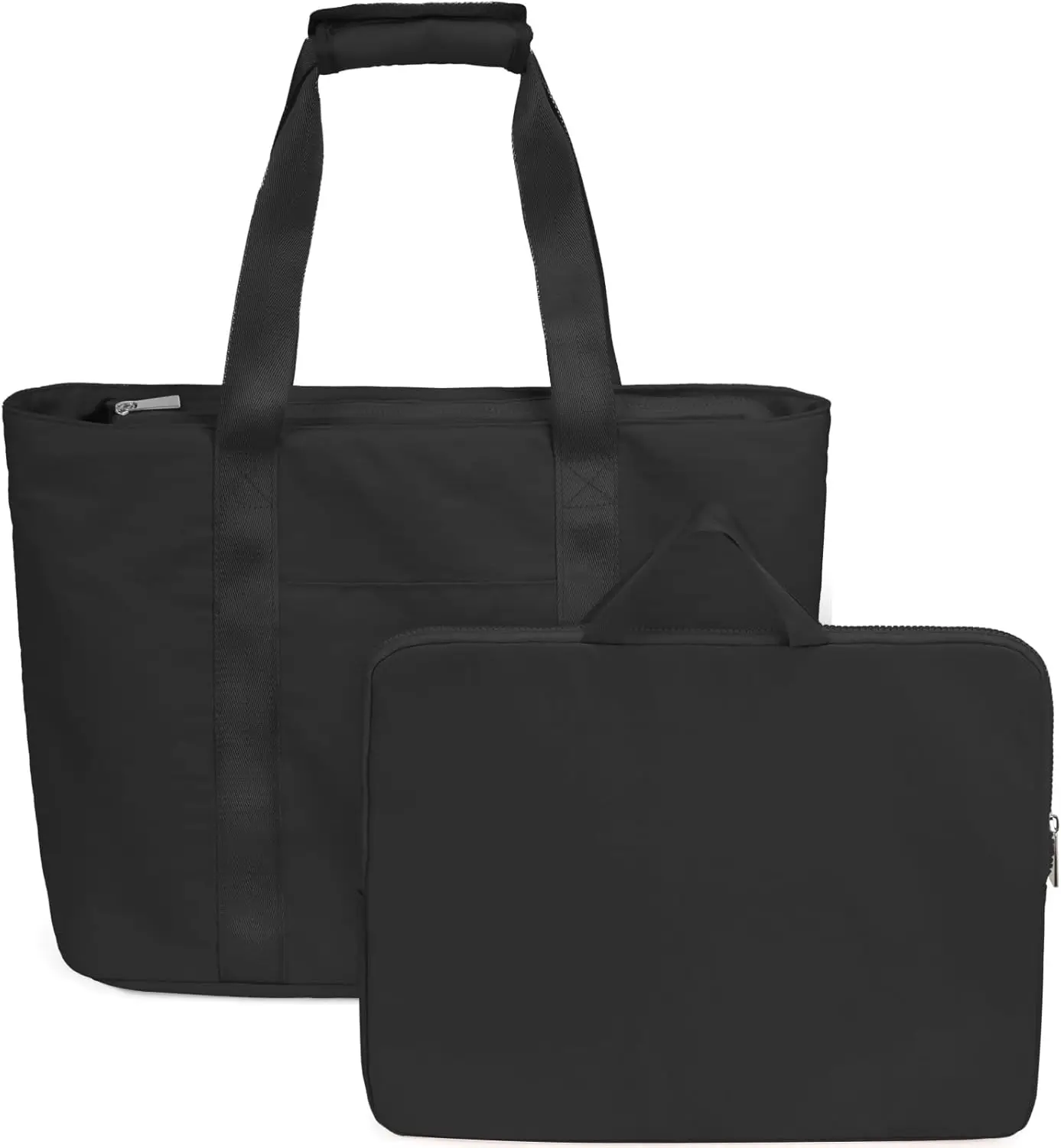 Versatile College Tote Bag with Detachable Laptop Sleeve