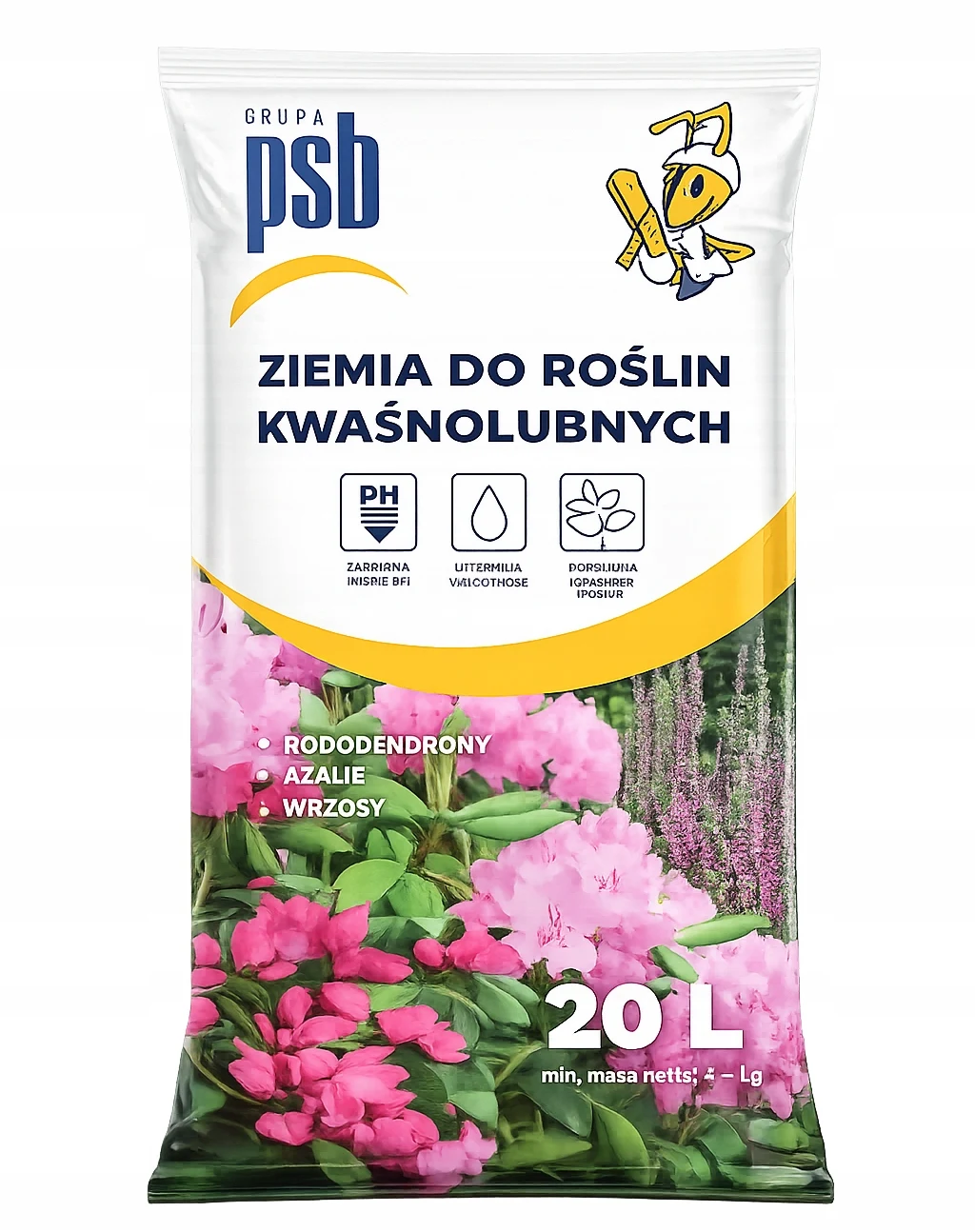 Aarde voor zuurhoudende planten Rhododendronen Azalea's Heathers Bosbessen 20L