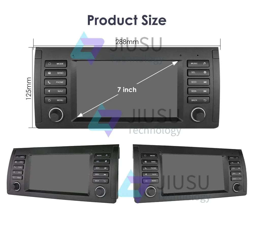 7'' Touch Screen Android Car Radio GPS Navigation DVD Player Stereo Multimedia Audio System For BMW X1 E39 E53