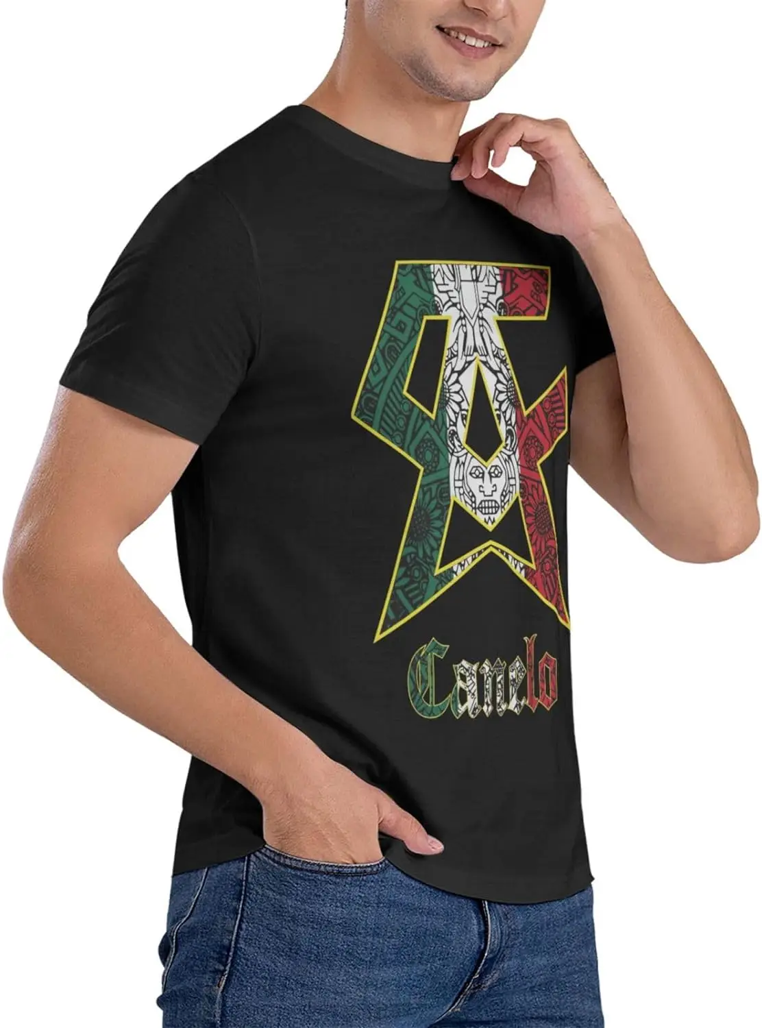 Cotton Short-Sleeve for Men Men's Basic T Shirts Crewneck Tee Top Gym T Shirt Outdoor Tees
