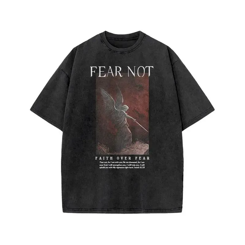 Y2k New Top Men's T-shirt New Hip Hop T-shirt Loose and Comfortable Men's Washable Short-sleeved Round Neck Print