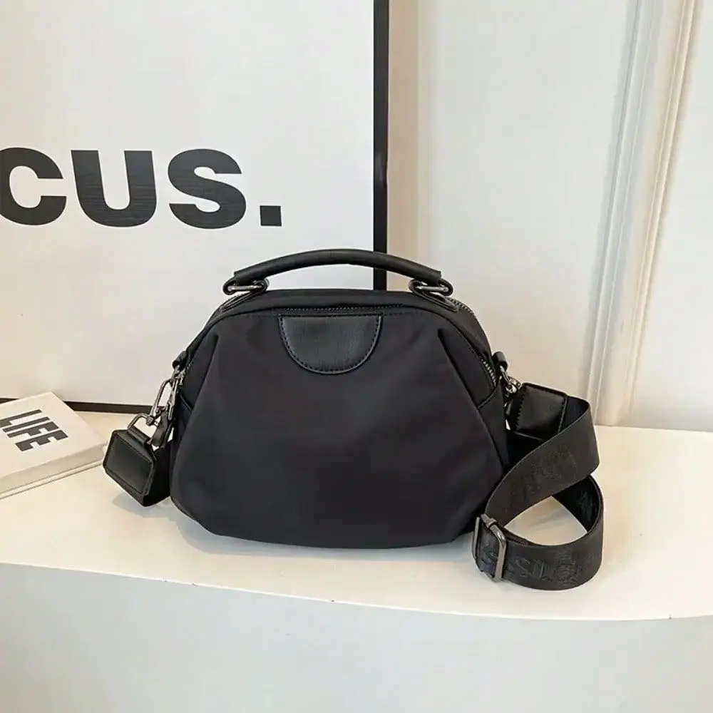 

Womens High Quality Nylon Crossbody Bag With Detachable Strap Casual Chic Convertible Shoulder Bag, Zipper Closure Machine Wash