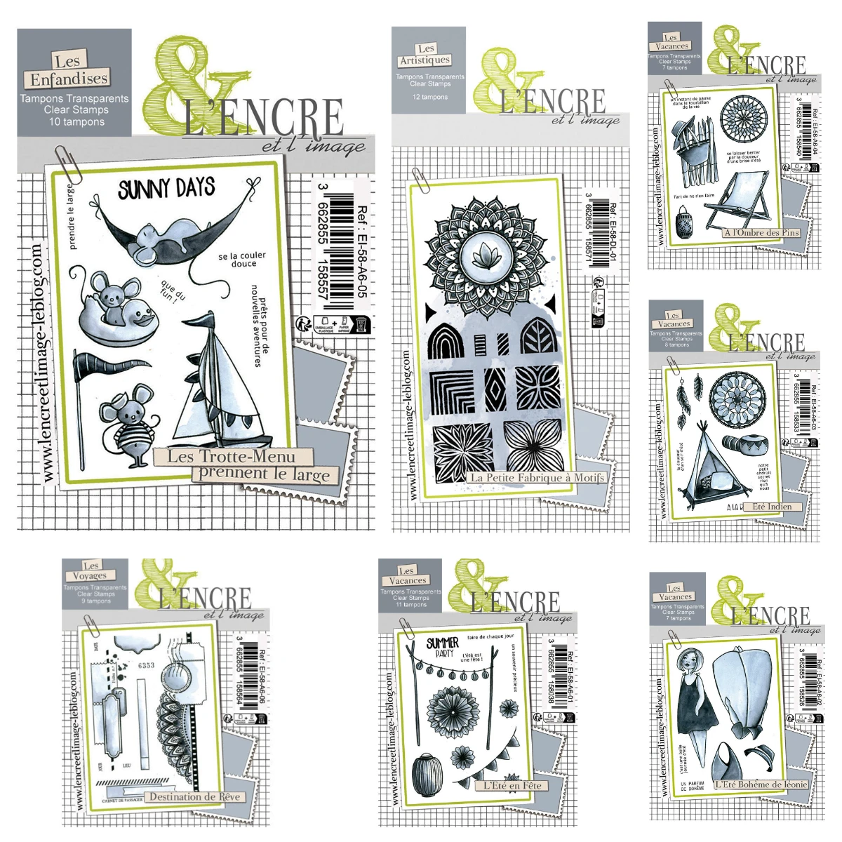 L 'Ete en Fete Summer Celebration Stamps Scrapbook Diary Decoration Paper Craft Embossing Template DIY Greeting Card Handmade