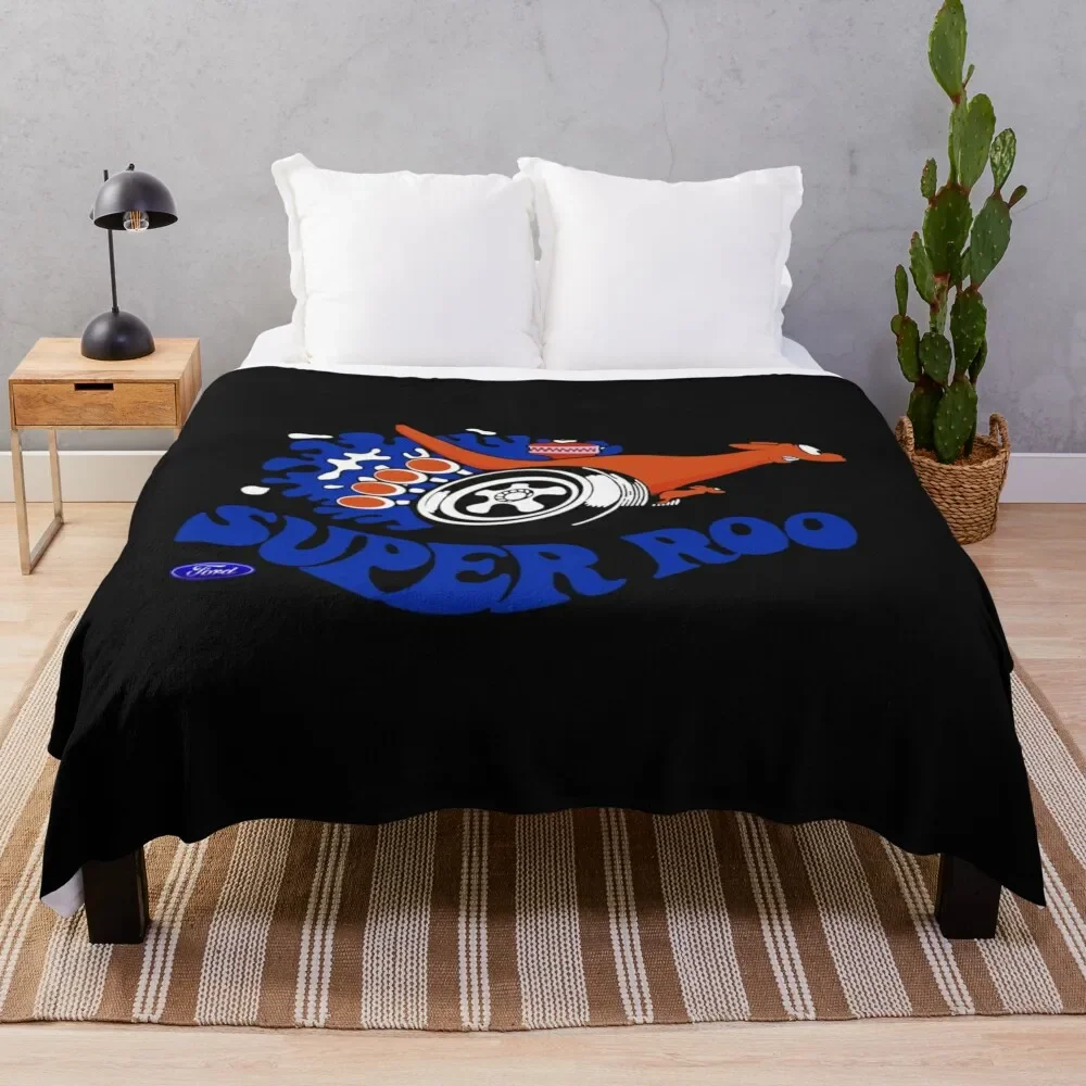 GT-HO Ford WX XY Falcon Super Roo Sticker Hoodie Mask Throw Blanket Extra Large Throw Cute Plaid Soft Blankets