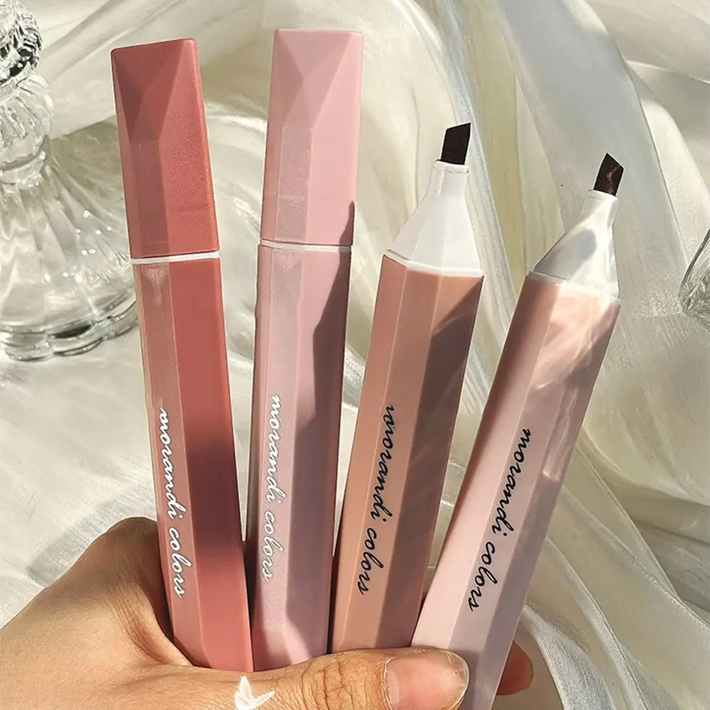 4 unids/set Kawaii gradiente rotuladores cabeza suave protección ocular rotulador fluorescente alta apariencia contabilidad manual