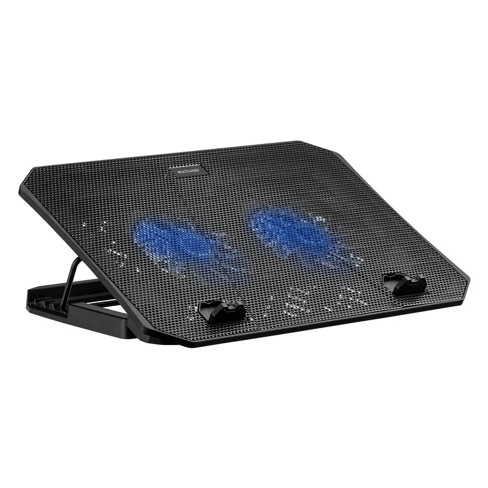 Double Fan Notebook Cooler with LED Blue Multilaser - AC362