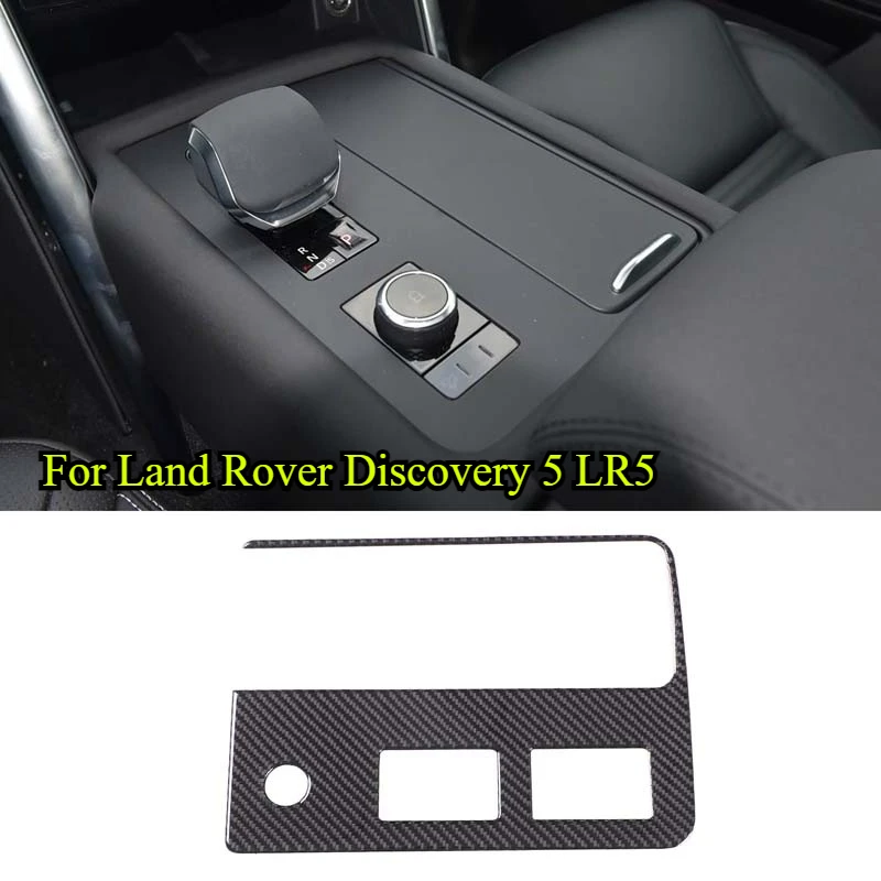 

soft carbon fiber For Land Rover Discovery 5 LR5 car center control gear panel decorative sticker LHD RHD Interior accessories