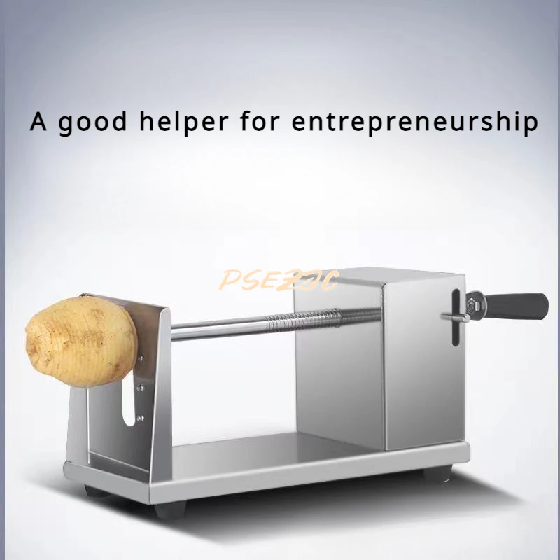 Commercial Stainless Steel Potato Tower Machine Manual Whirlwind Potato Slicer French Fry Tool