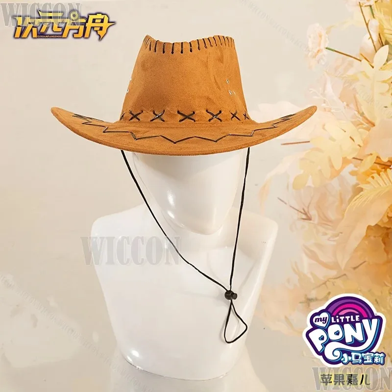 Applejack Little Pony Аниме Косплей Костюм Ковбойская Шляпа Костюм Bloned 1 м Парик Сексуальная Девушка Женщины Высокое Качество Хэллоуин Настраивается; 3