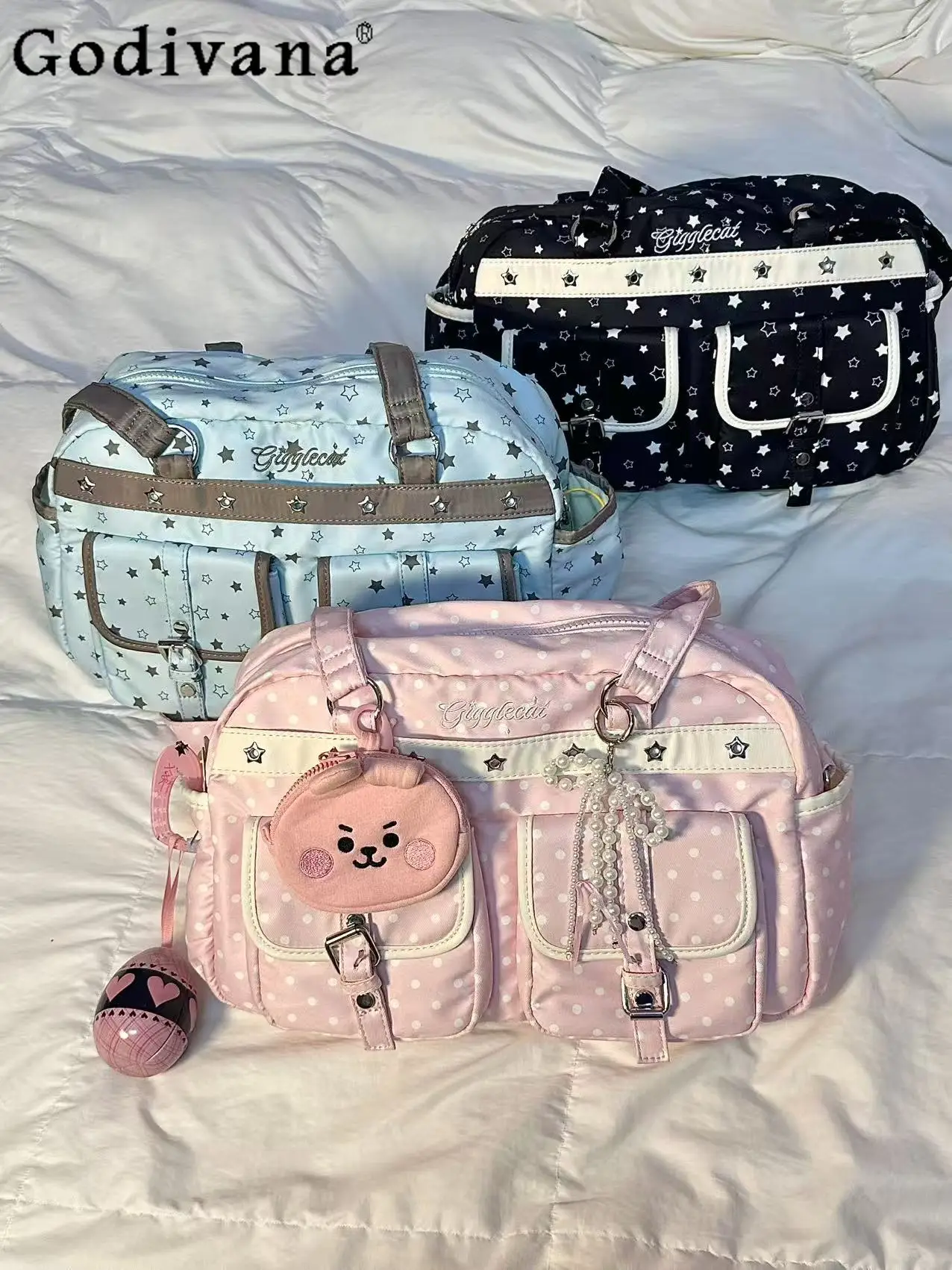 

Japanese Original Sweet Girl Large Capacity Lolita Pain Bag Daily Commute Casual Versatile Crossbody Bag for Women