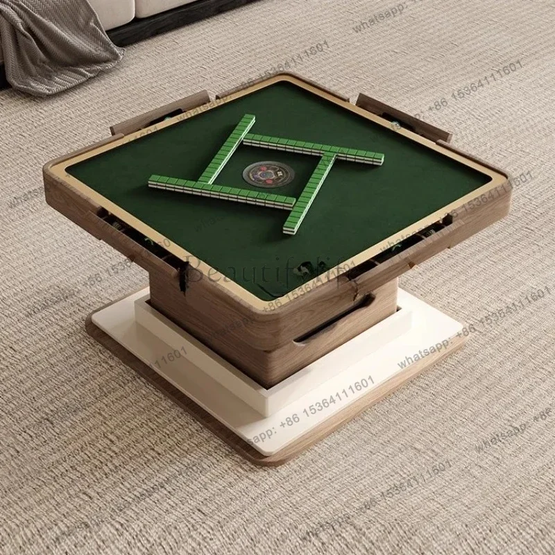 z.Mahjong Table Lift Coffee Table Rock Slab Dining Table Integrated Dual-purpose Multi-function
