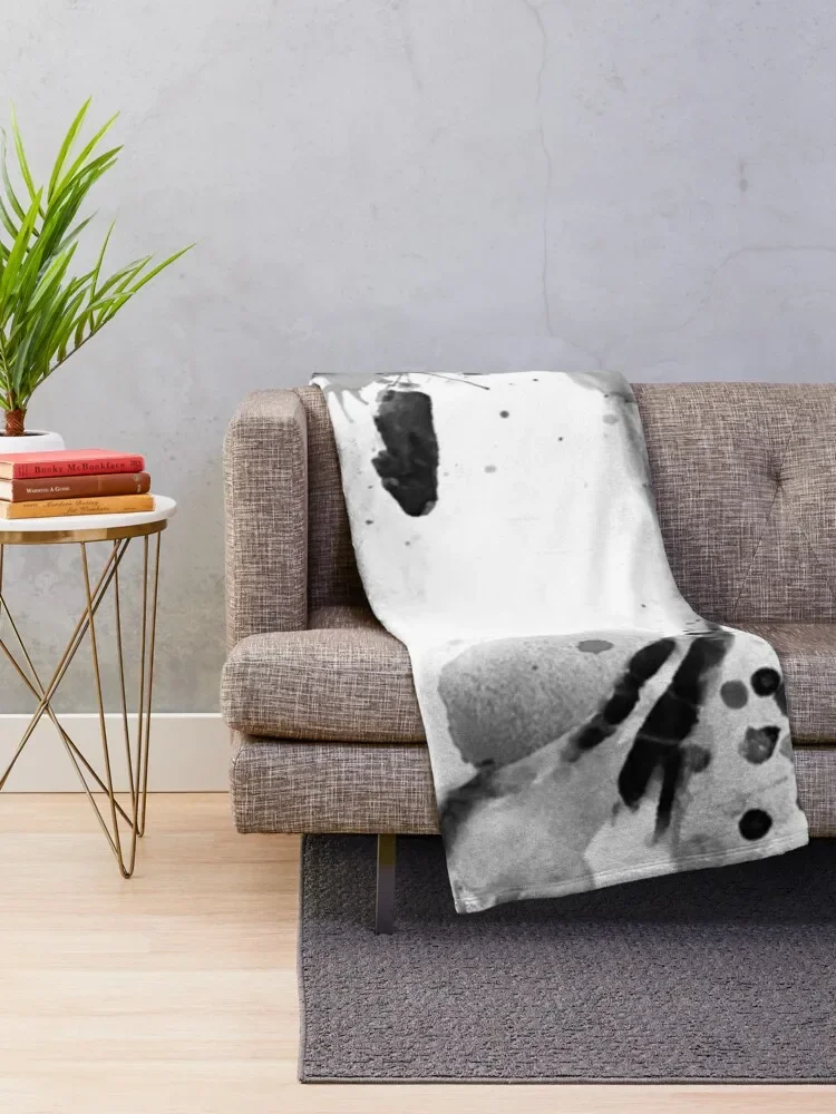 Black And White Half Faced Dalmatian Dog Throw Blanket Soft Decorative Beds Blankets