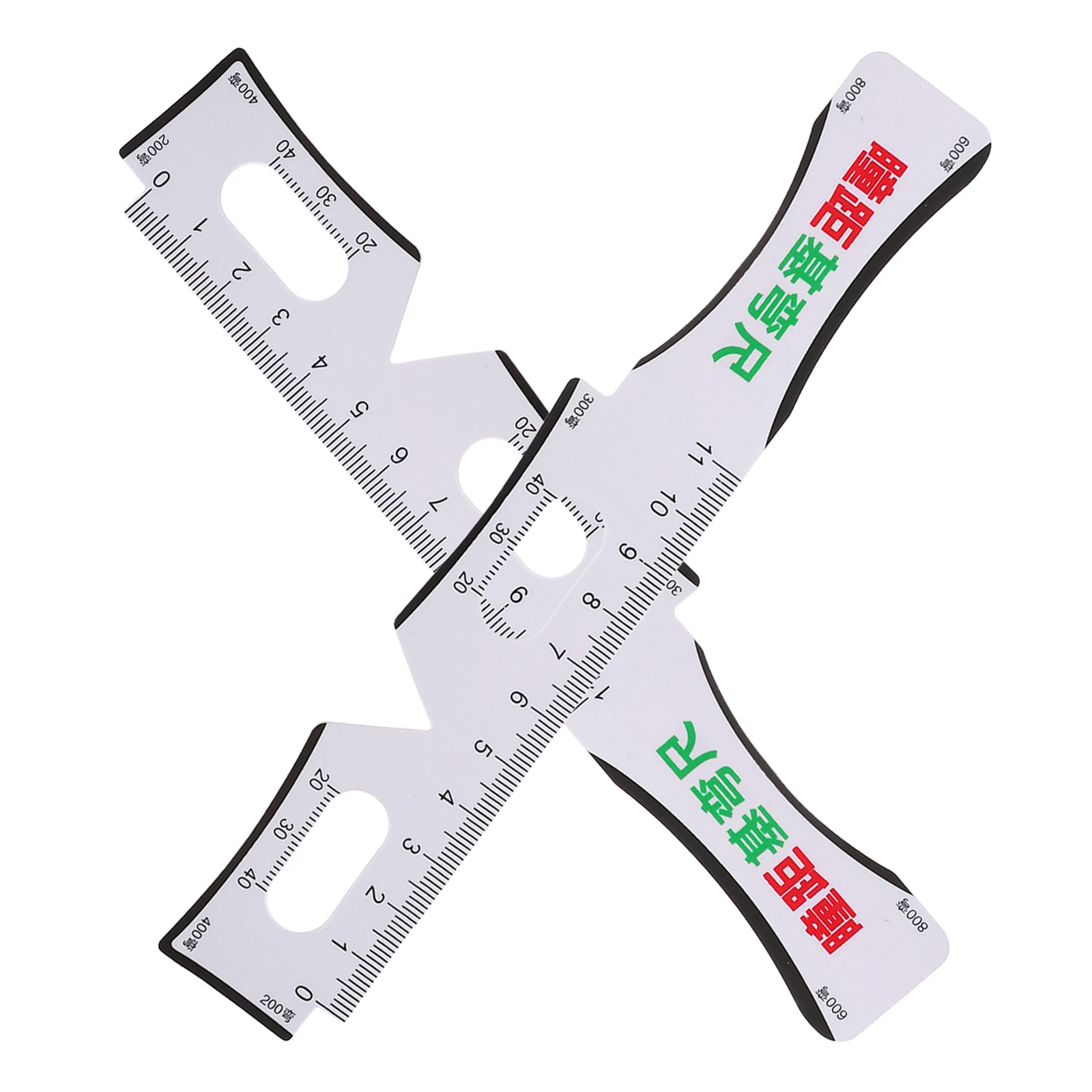 

2pcs Pupil Distance Ruler Measuring Eye Occluder Glasses Examination Tools Optics Student interpupillary distance ruler height