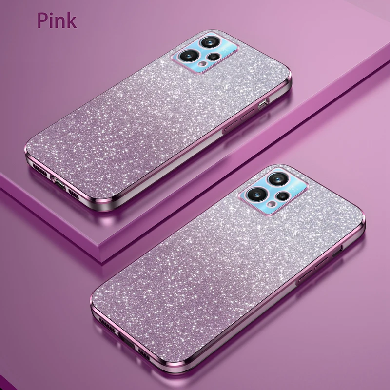 Electroplate Glitter Phone Case For OPPO Realme 5 5i 5S 6i 7 7i 8 Pro Realme 9 Pro 9i Realme 11 Pro Plus TPU Soft Bumper Cover