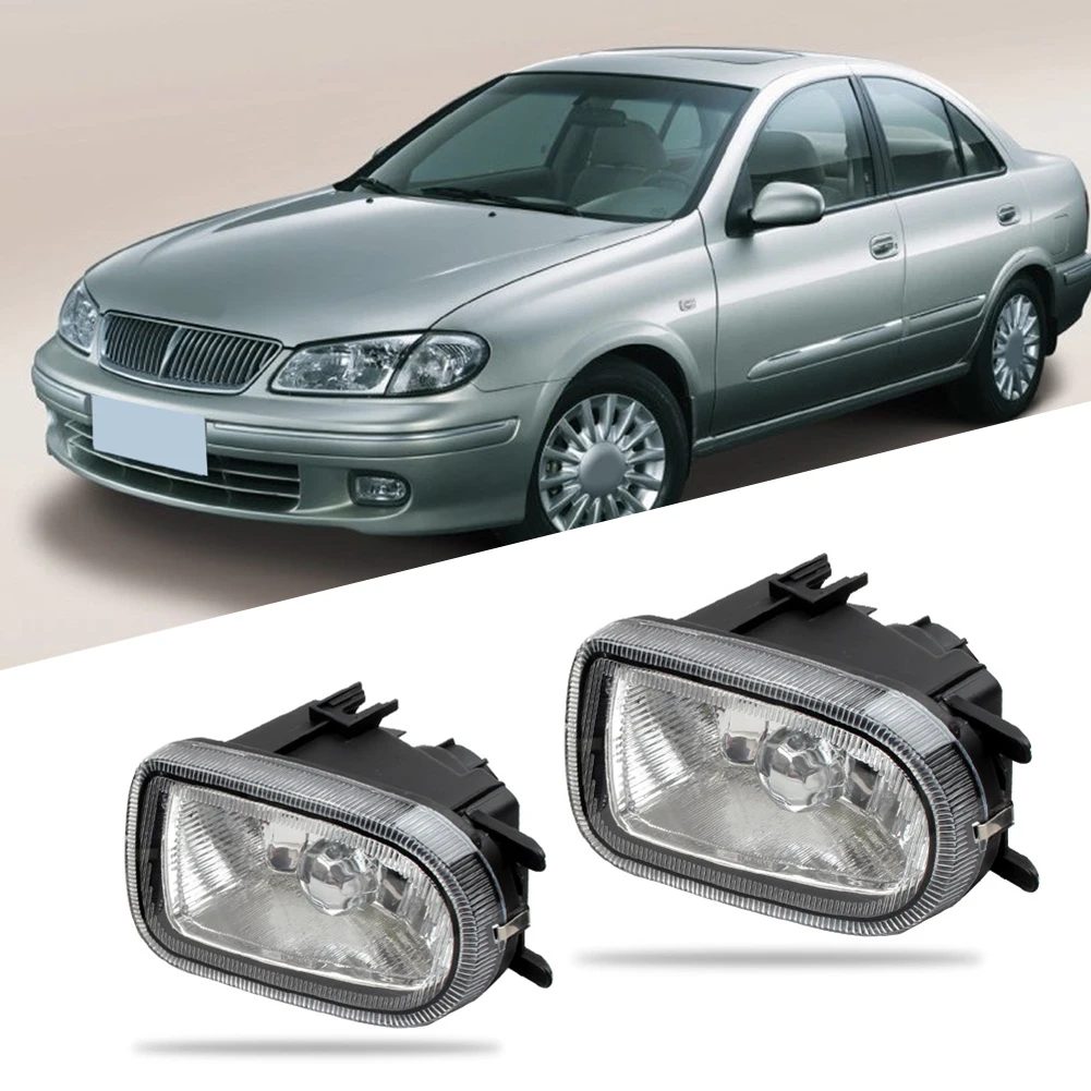 High Visibility Driving Replacement Fog Lights for Nissan Sunny/Sentra N16 (1999 2002) Made of ABS+PC Material