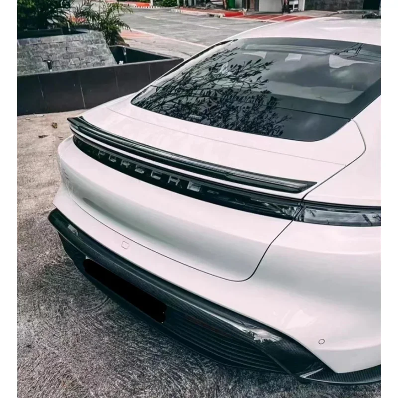 

Используется для Porsche Taycan Turbo 4S, комплект кузова из настоящего углеродного волокна, задний спойлер в стиле THT, комплект кузова