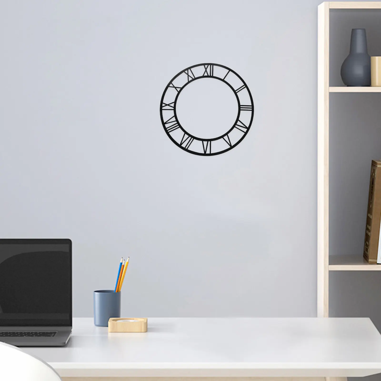 2 PCS Home Decor Living Room Decoration Adhesive Clock Numbers Decorative Mirror Wall Decal Stickers Accessories Face