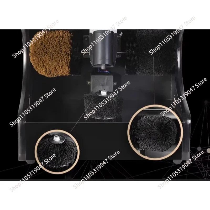 Automatic Shoe Polishing Machine with Side Cleaner